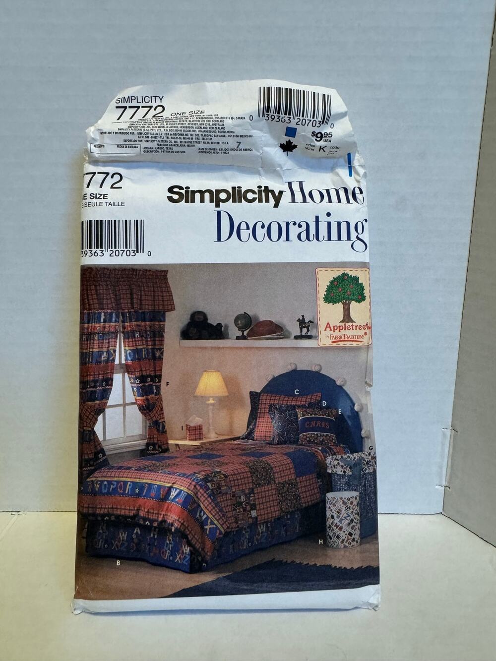 Vintage Simplicity 7772 Home Decorating Sewing Pattern Twin Bedding Curtains